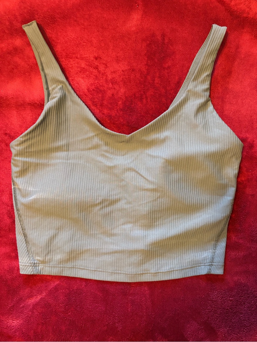 Old Navy Active PowerSoft Rib Longline Sports Bra - Jet Stream Green